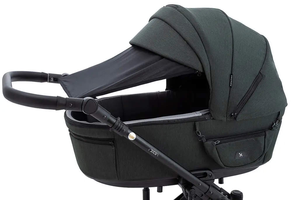 Детская коляска 2 в 1 Adamex Zico Lux TK-50 темно-зеленый